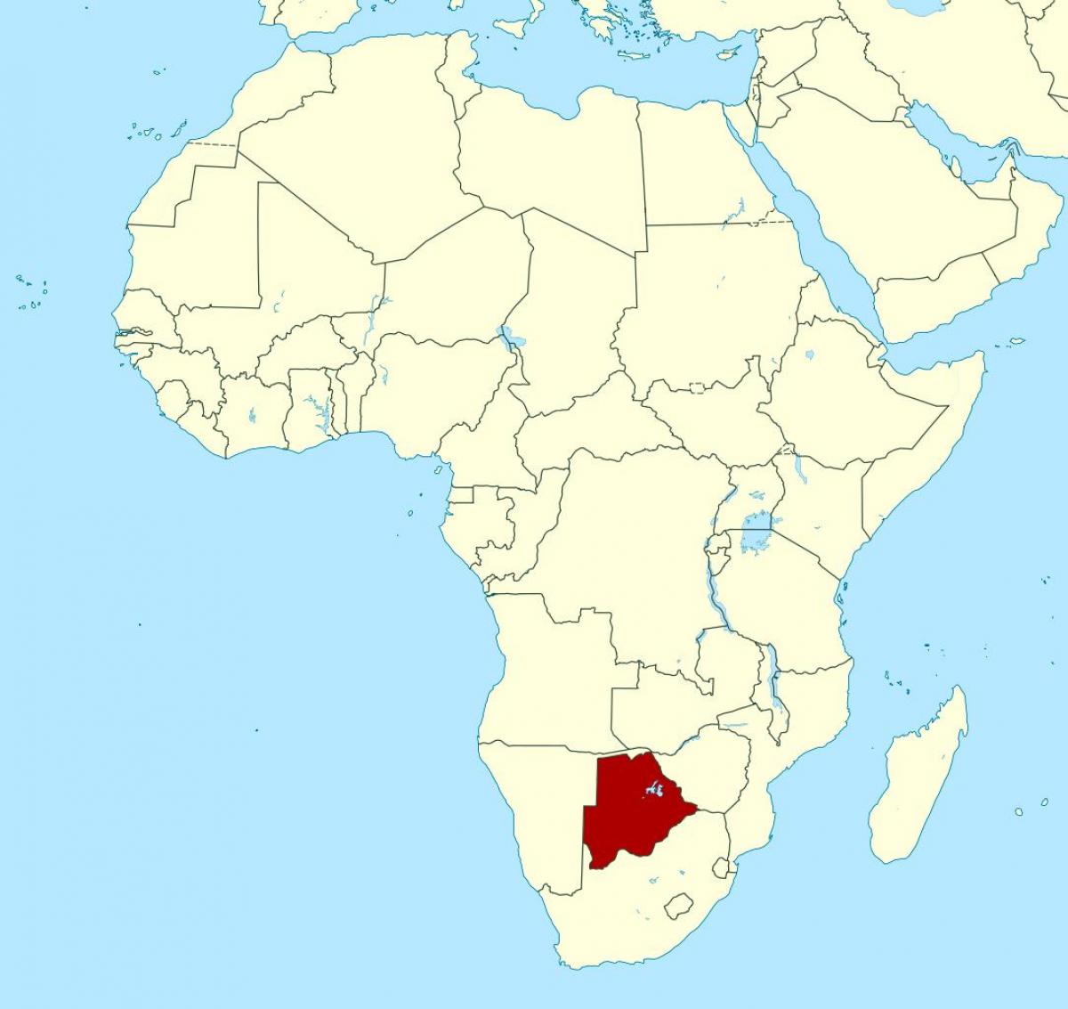 mapa Bocvani afrike