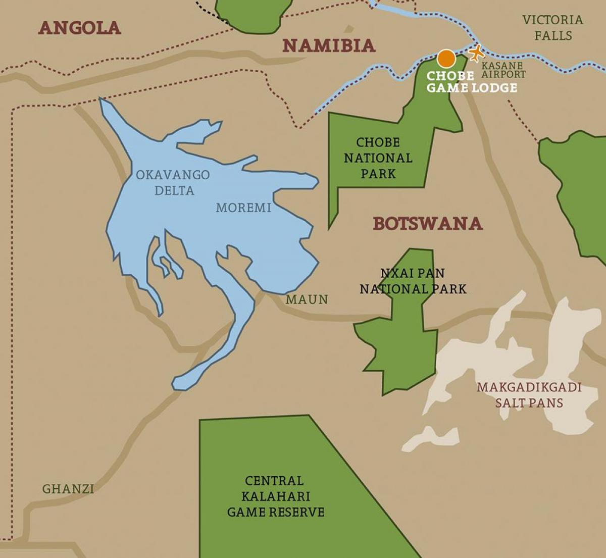 mapa Bocvani mapu nacionalnih parkova