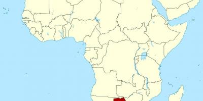 Mapa Bocvani afrike