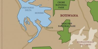 Mapa Bocvani mapu nacionalnih parkova